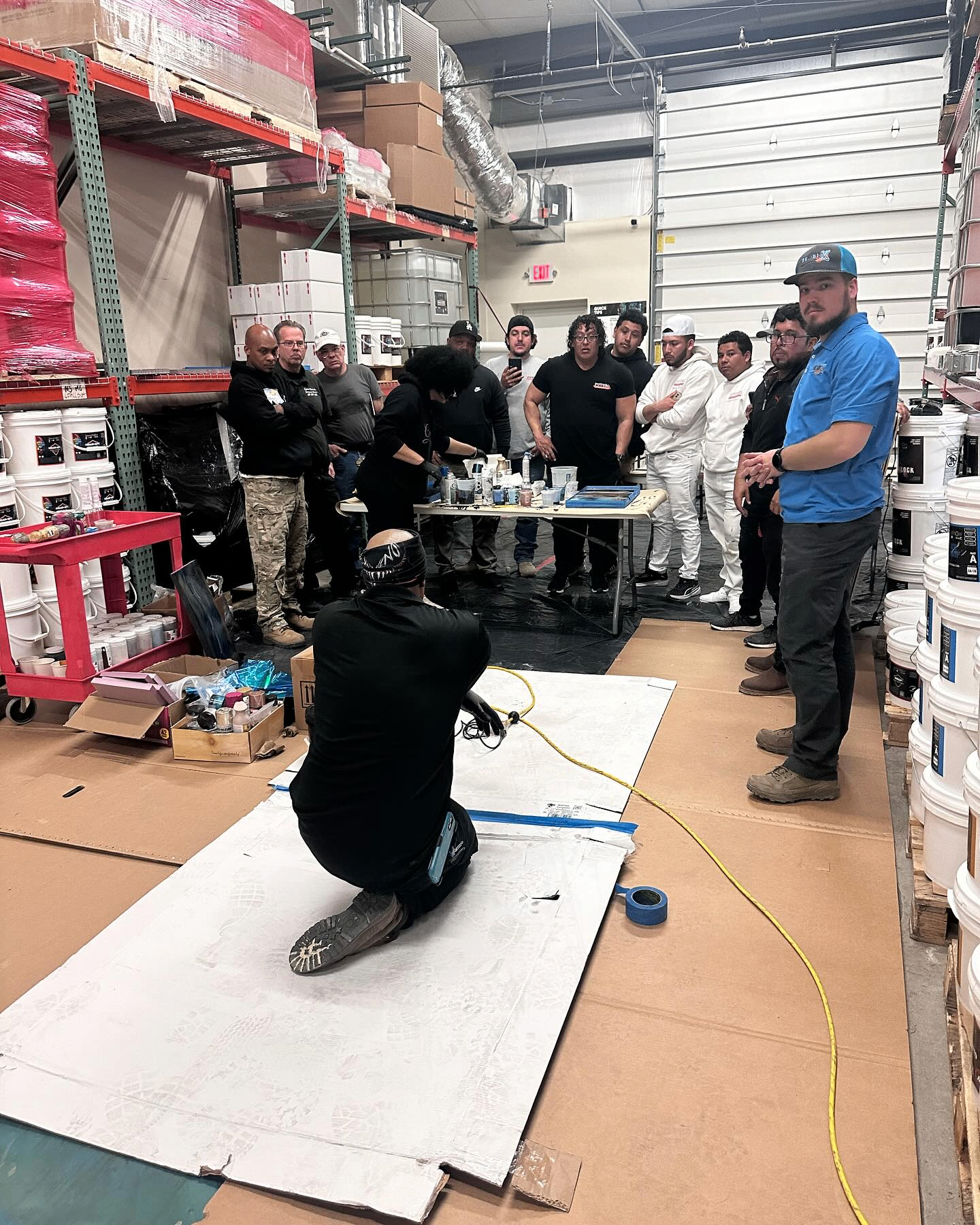 Small-group instruction in the warehouse