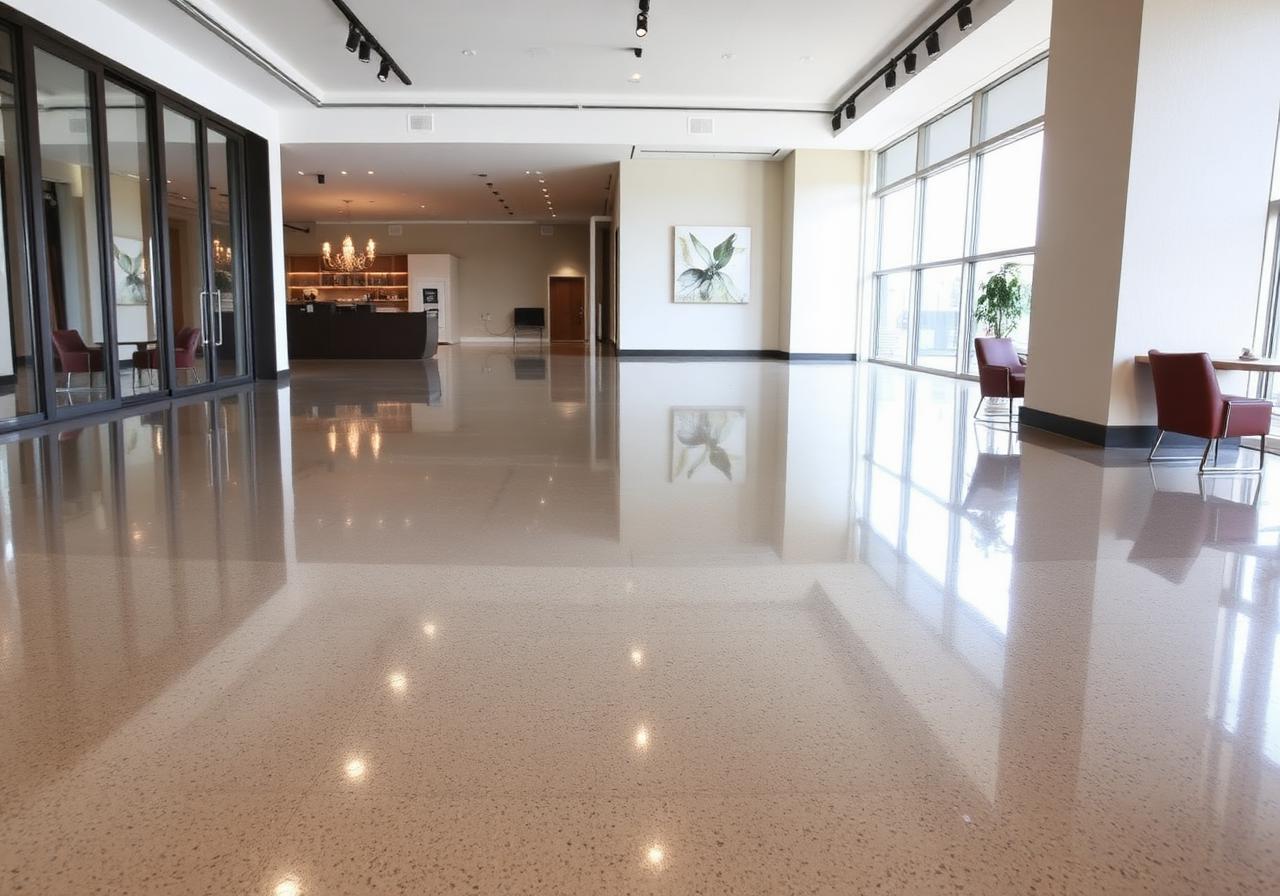 High-gloss polished slab